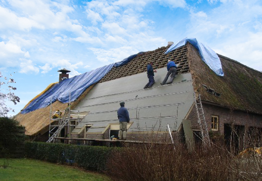 voordelen gesloten constructie rieten dak